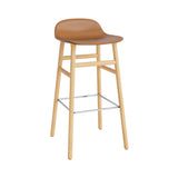 Form Bar + Counter Stool: Oak Upholstered + Bar