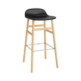 Form Bar + Counter Stool: Oak Upholstered + Bar