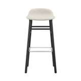 Form Bar + Counter Stool: Black Oak Base + Upholstered + Bar