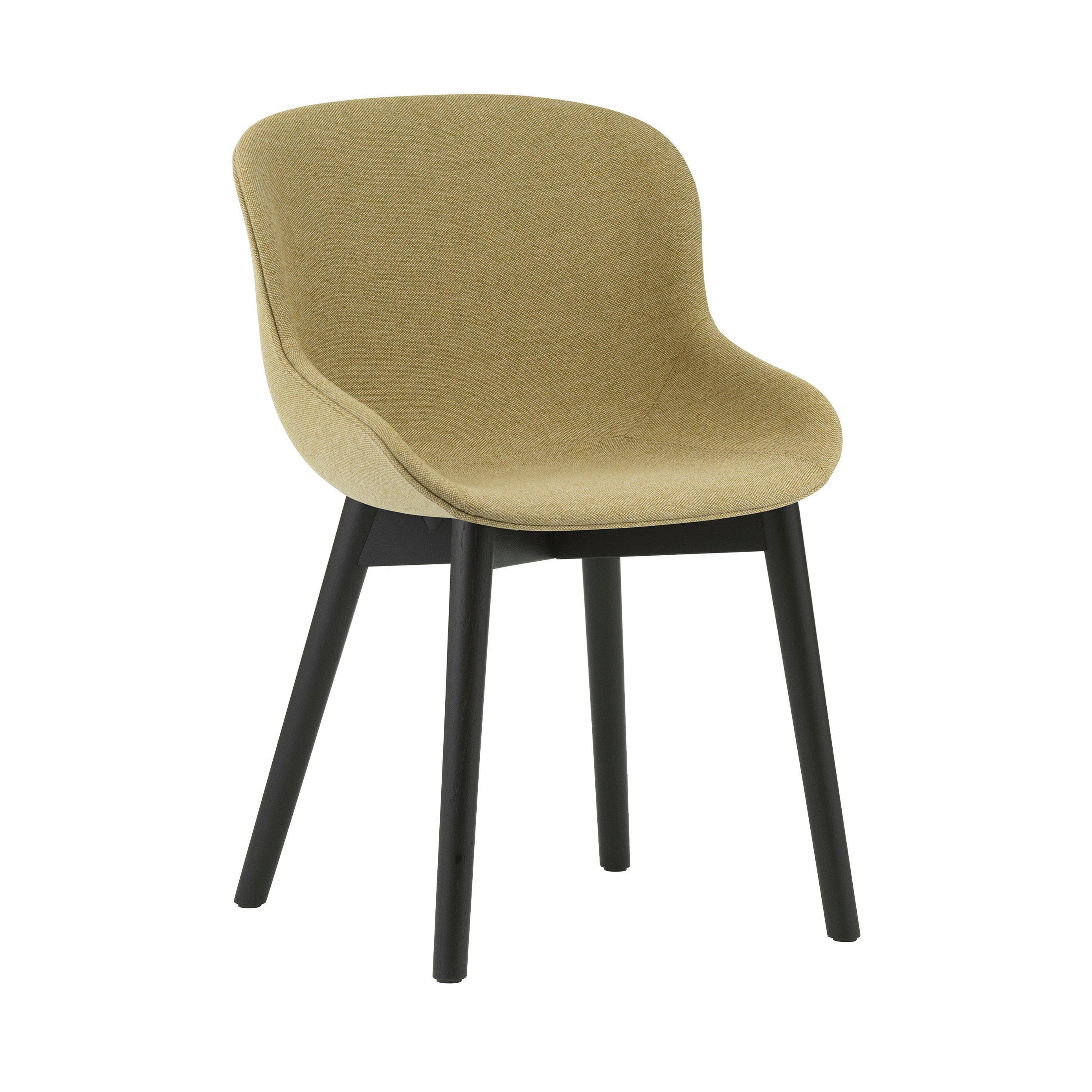 Hyg Chair: Wood Base + Full Upholstered + Black Oak