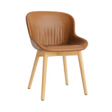Hyg Comfort Chair: Wood Base + Full Upholstered + Oak