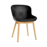 Hyg Comfort Chair: Wood Base + Full Upholstered + Oak
