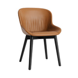 Hyg Comfort Chair: Wood Base + Full Upholstered + Black Oak