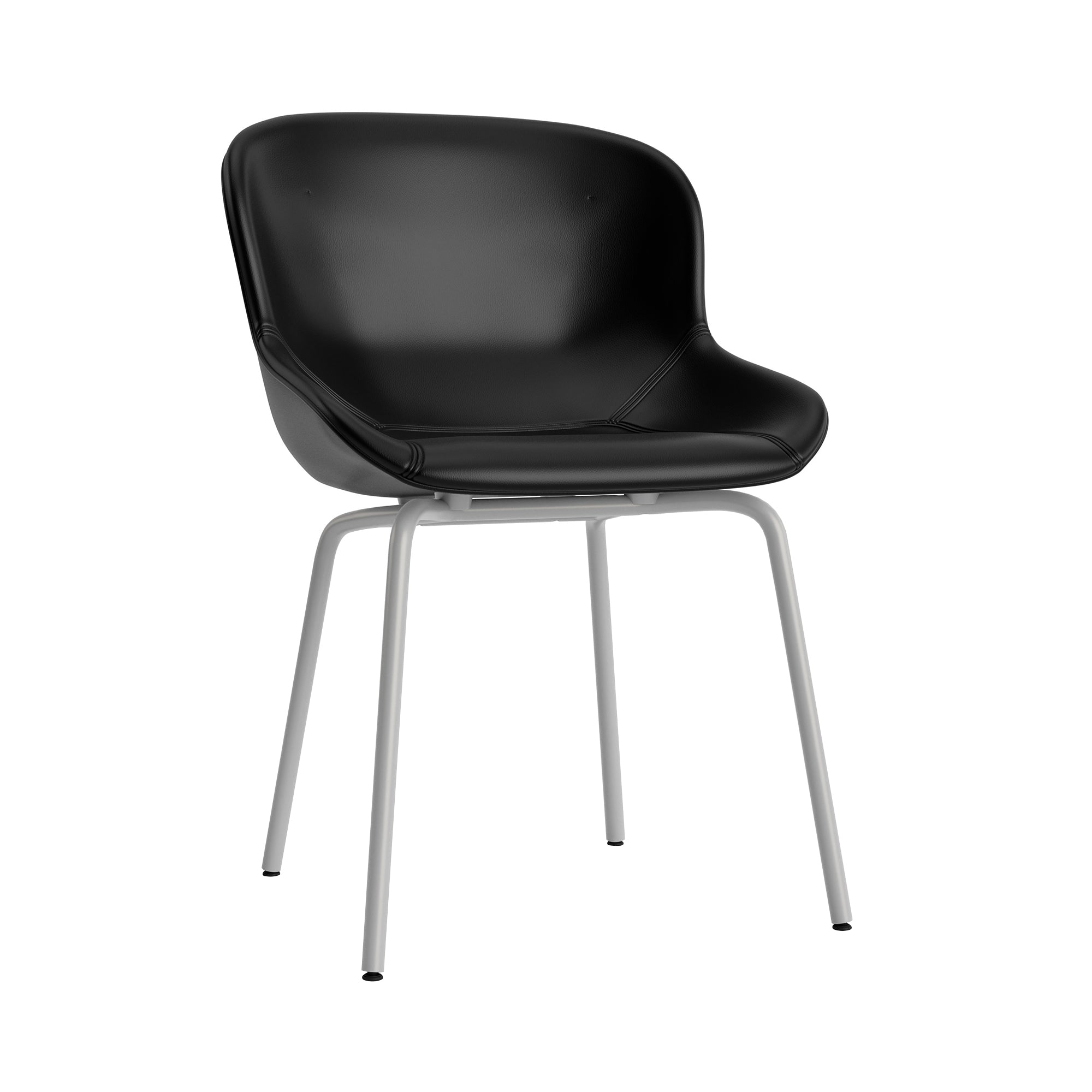 Hyg Chair: Steel Base + Full Upholstered + Grey