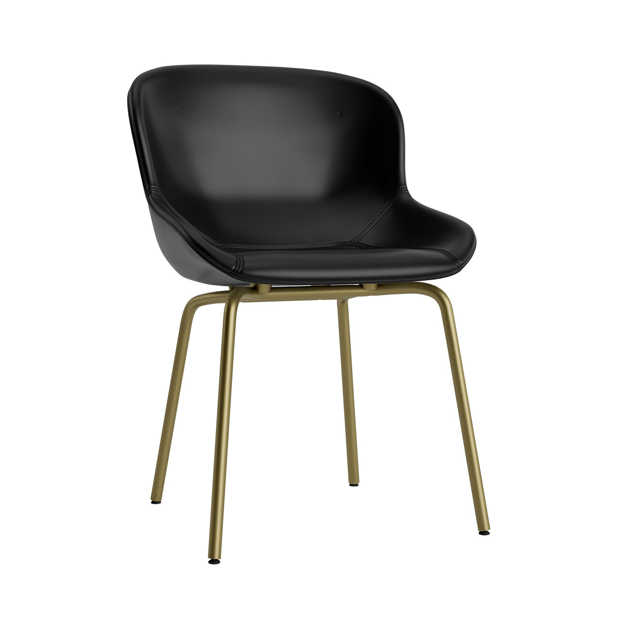 Hyg Chair: Steel Base + Full Upholstered + Olive