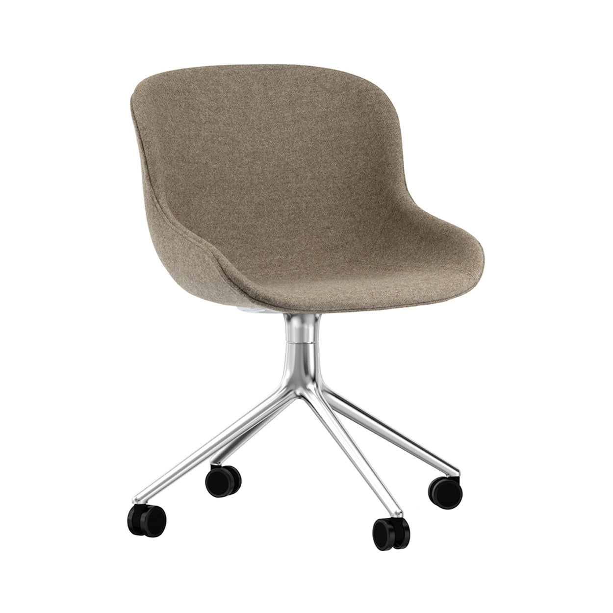 Hyg Chair Swivel 4W: Full Upholstered + Aluminum