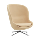 Hyg Lounge Chair High: Swivel Base + Aluminum + Without Tilt
