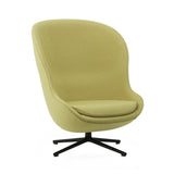 Hyg Lounge Chair High: Swivel Base + Black Aluminum + Without Tilt