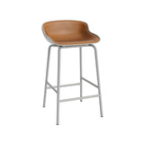 Hyg Bar + Counter Stool: Front Upholstered + Counter + Grey