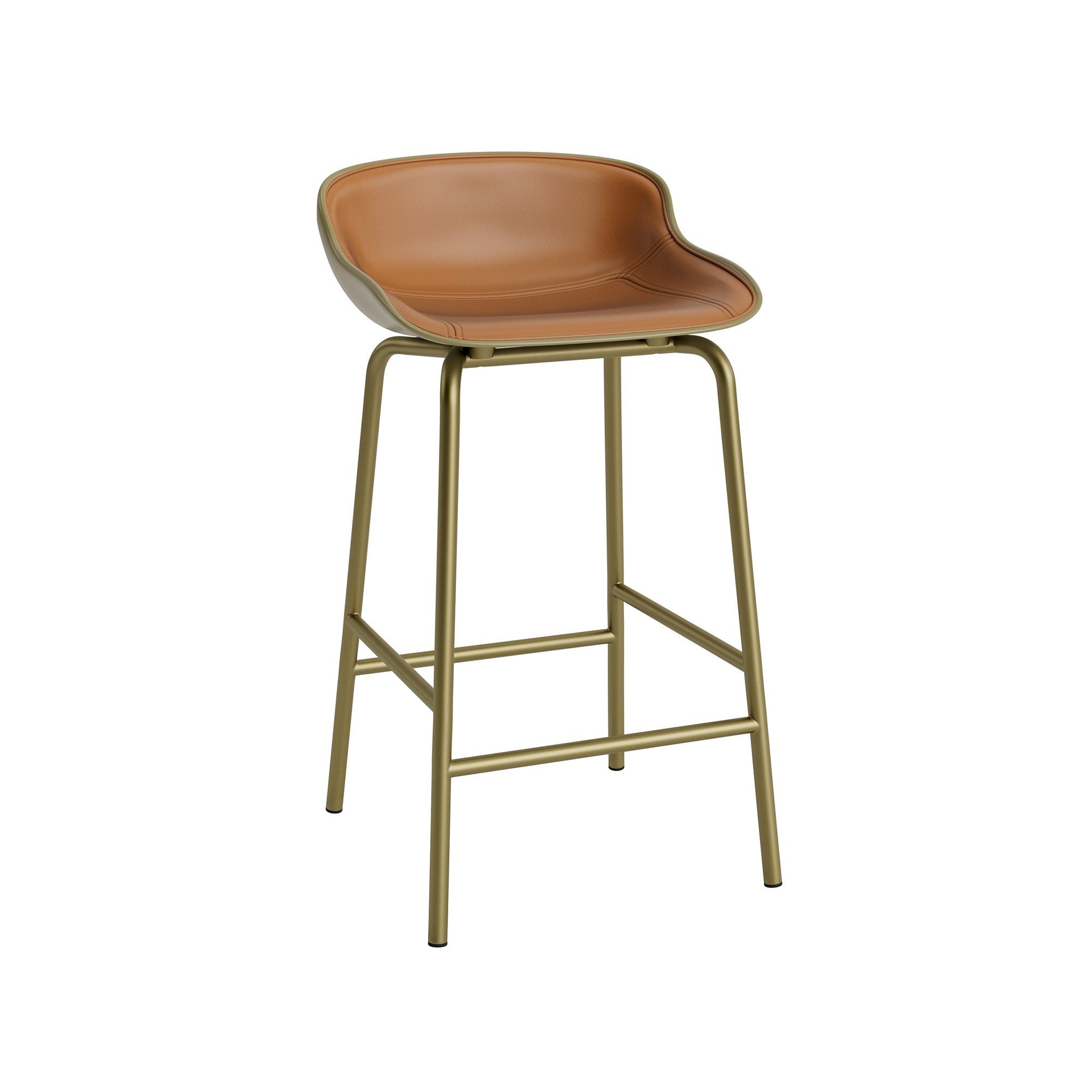 Hyg Bar + Counter Stool: Front Upholstered + Counter + Olive