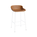 Hyg Bar + Counter Stool: Fully Upholstered + Counter + White