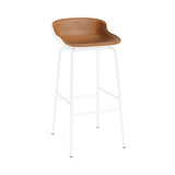 Hyg Bar + Counter Stool: Front Upholstered + Bar + White