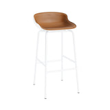 Hyg Bar + Counter Stool: Front Upholstered + Bar + White