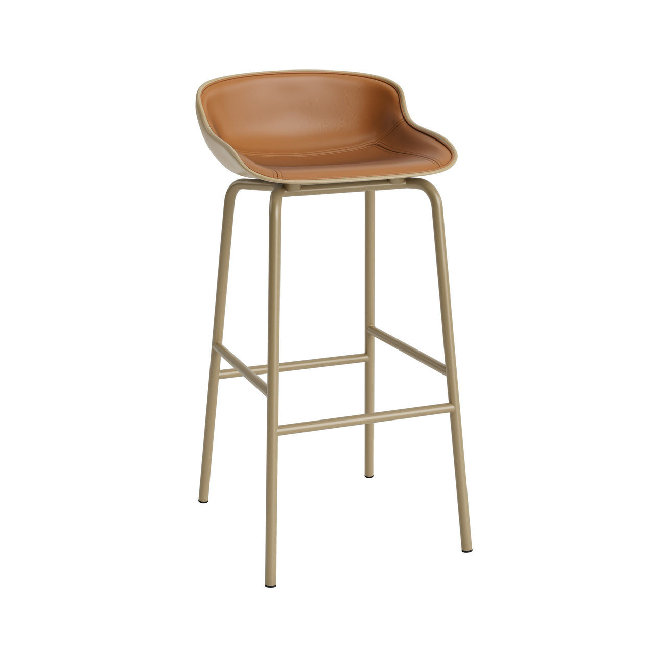 Hyg Bar + Counter Stool: Front Upholstered + Bar + Sand