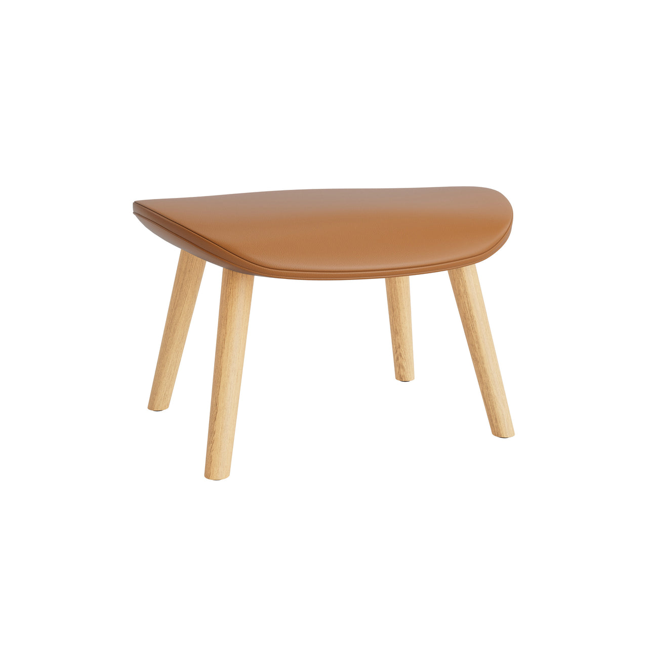 Hyg Footstool: Wood Base + Oak