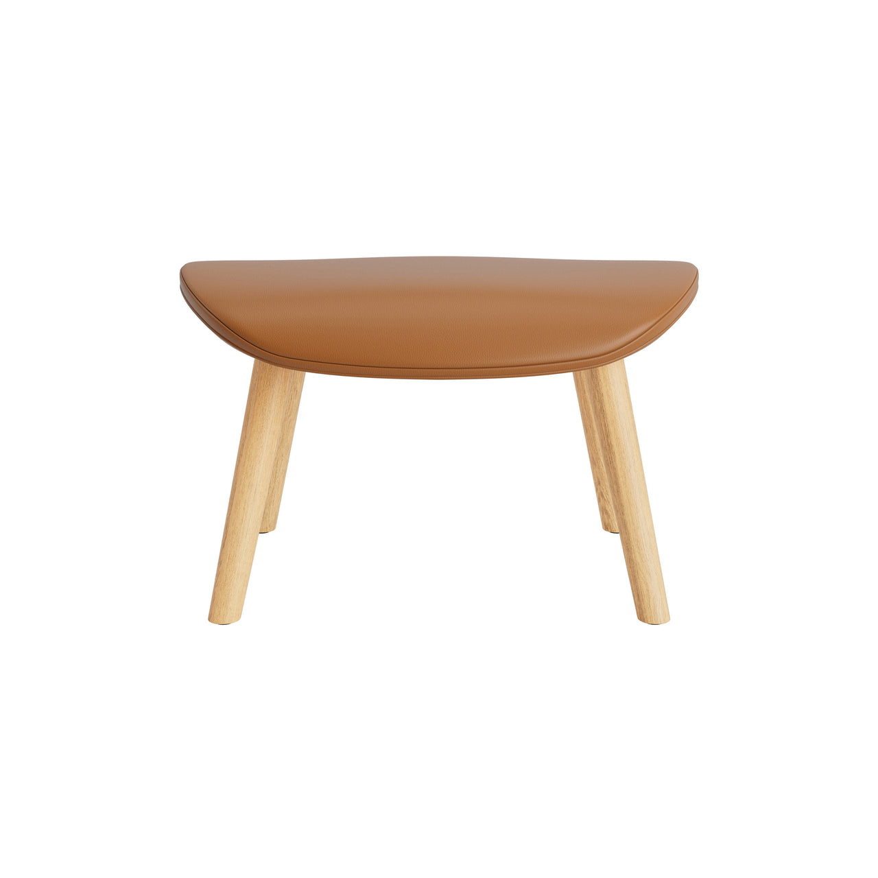 Hyg Footstool: Wood Base + Oak