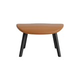 Hyg Footstool: Wood Base + Black Oak