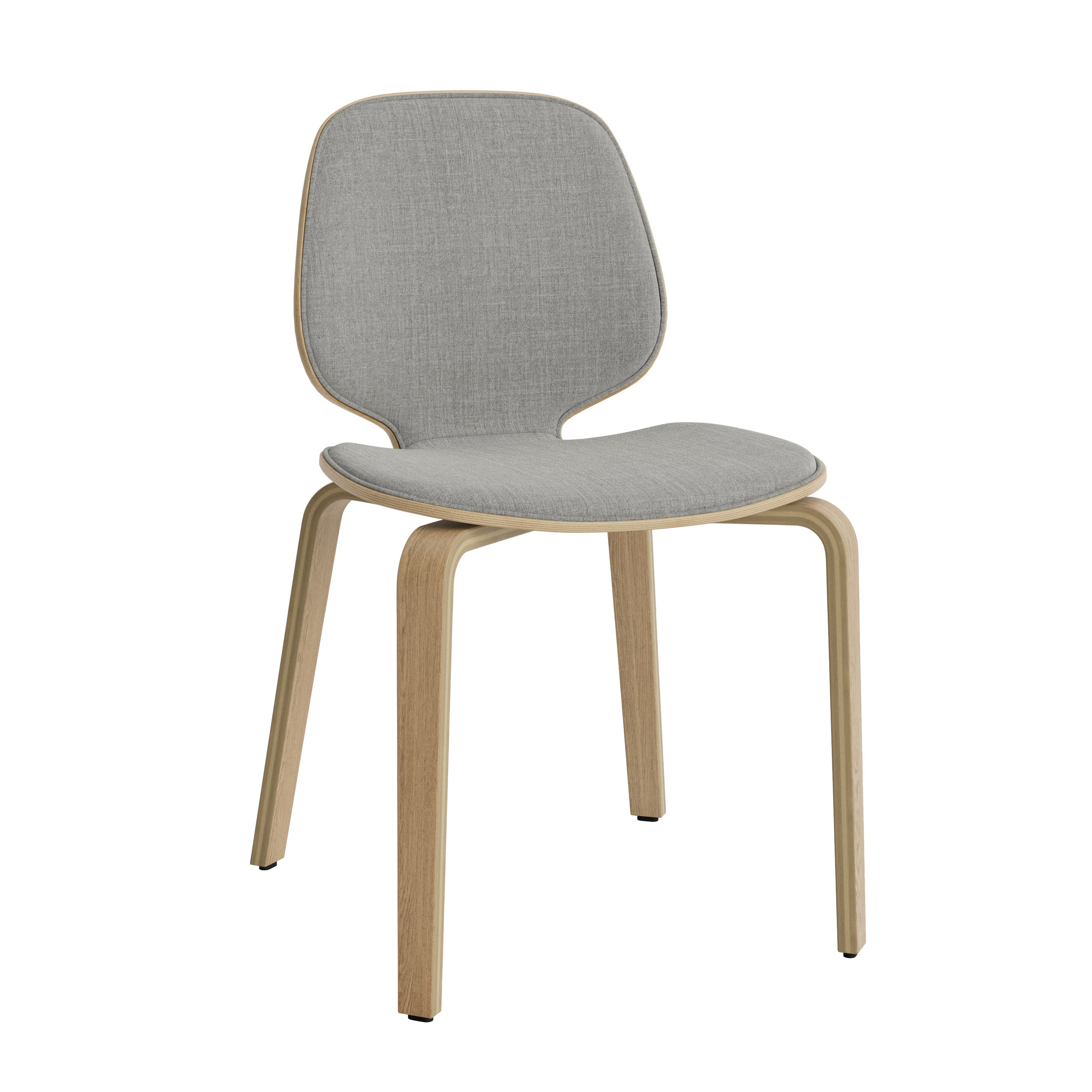 My Chair: Wood Base + Front Upholstered