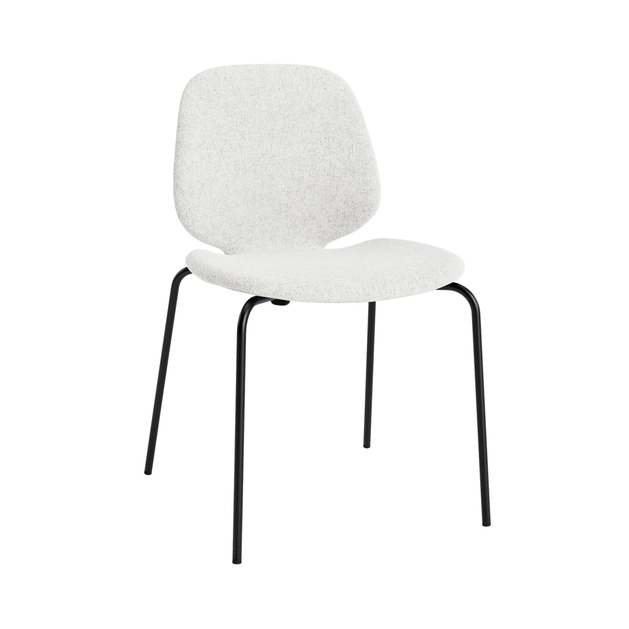 My Chair: Metal Base + Fully Upholstered + Black Steel
