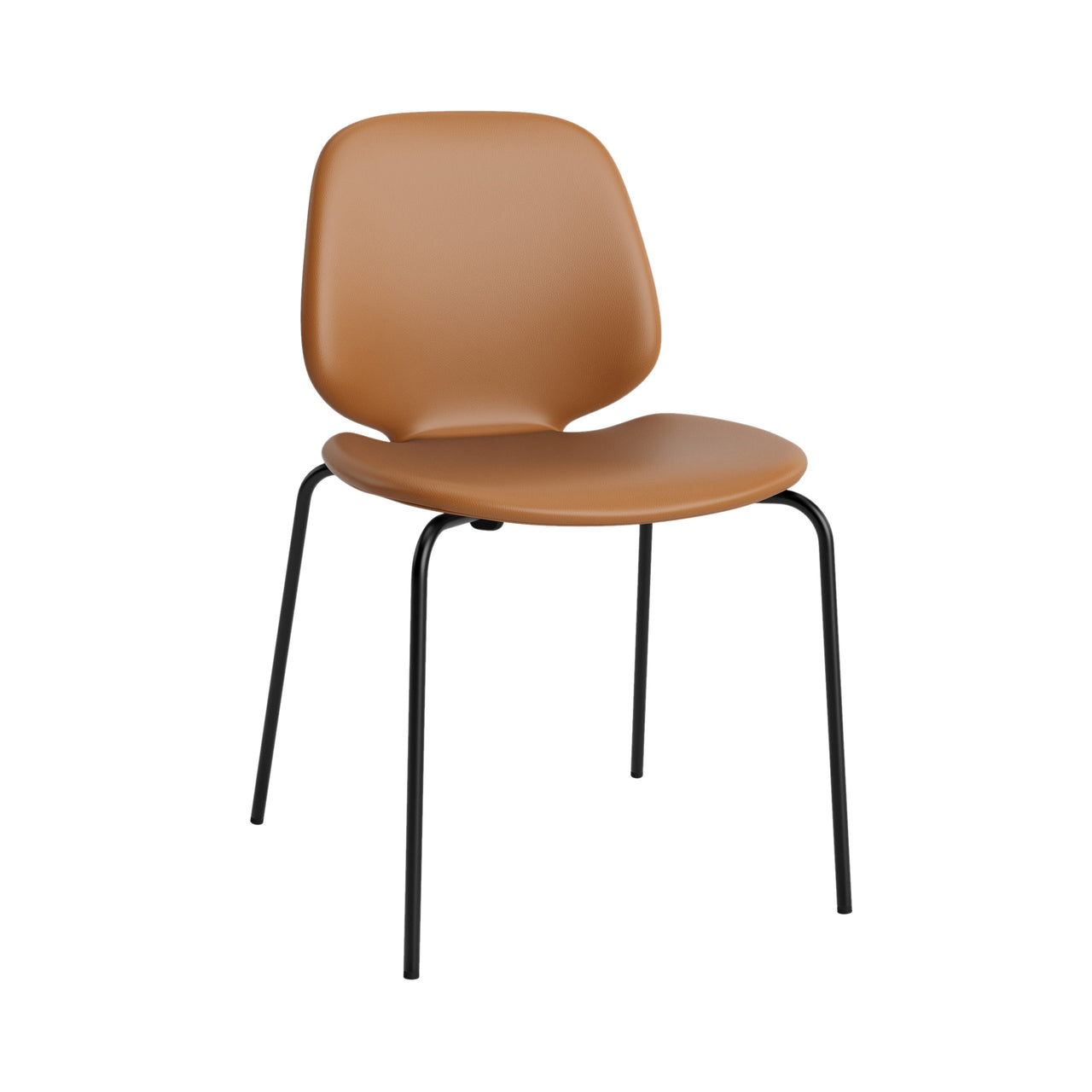 My Chair: Metal Base + Fully Upholstered + Black Steel