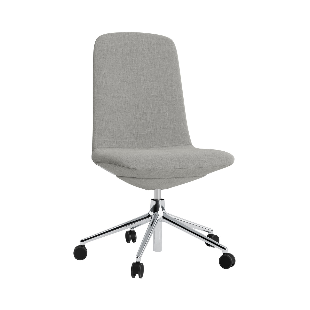 Off Chair 5W Gaslift: Low + Without Arm + Aluminum