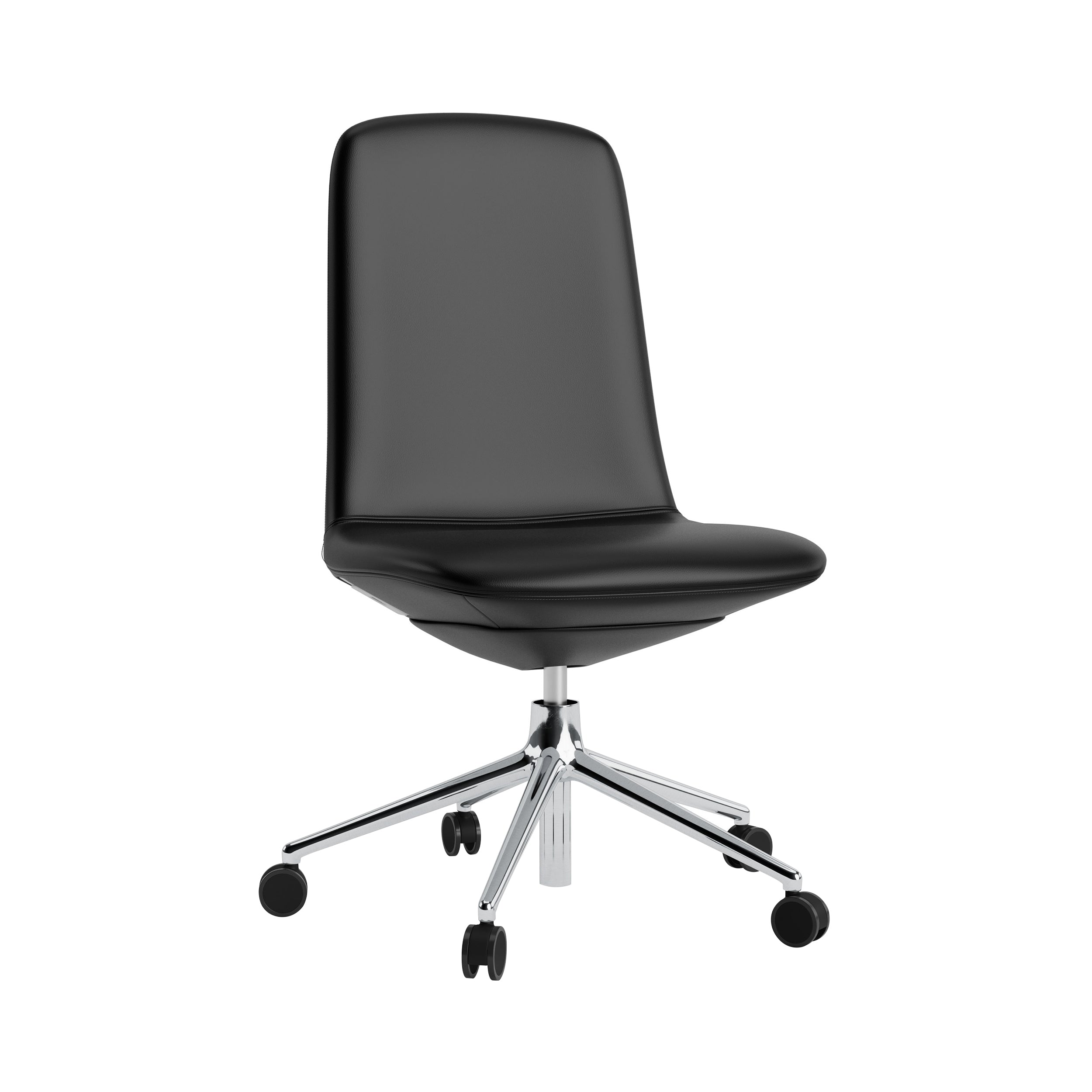 Off Chair 5W Gaslift: Low + Without Arm + Aluminum