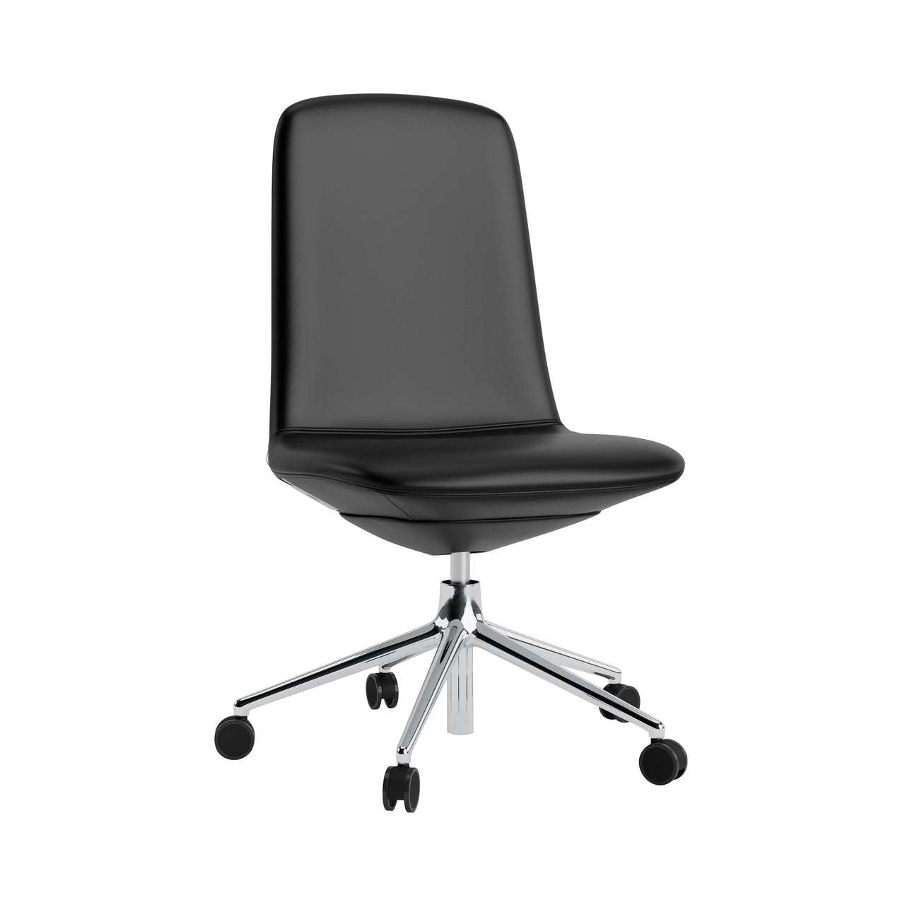 Off Chair 5W Gaslift: Low + Without Arm + Aluminum