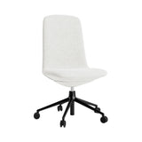 Off Chair 5W Gaslift: Low + Without Arm + Black Aluminum