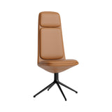 Off Chair 4 Legs with Cushion: High + Without Arm + Black Aluminum