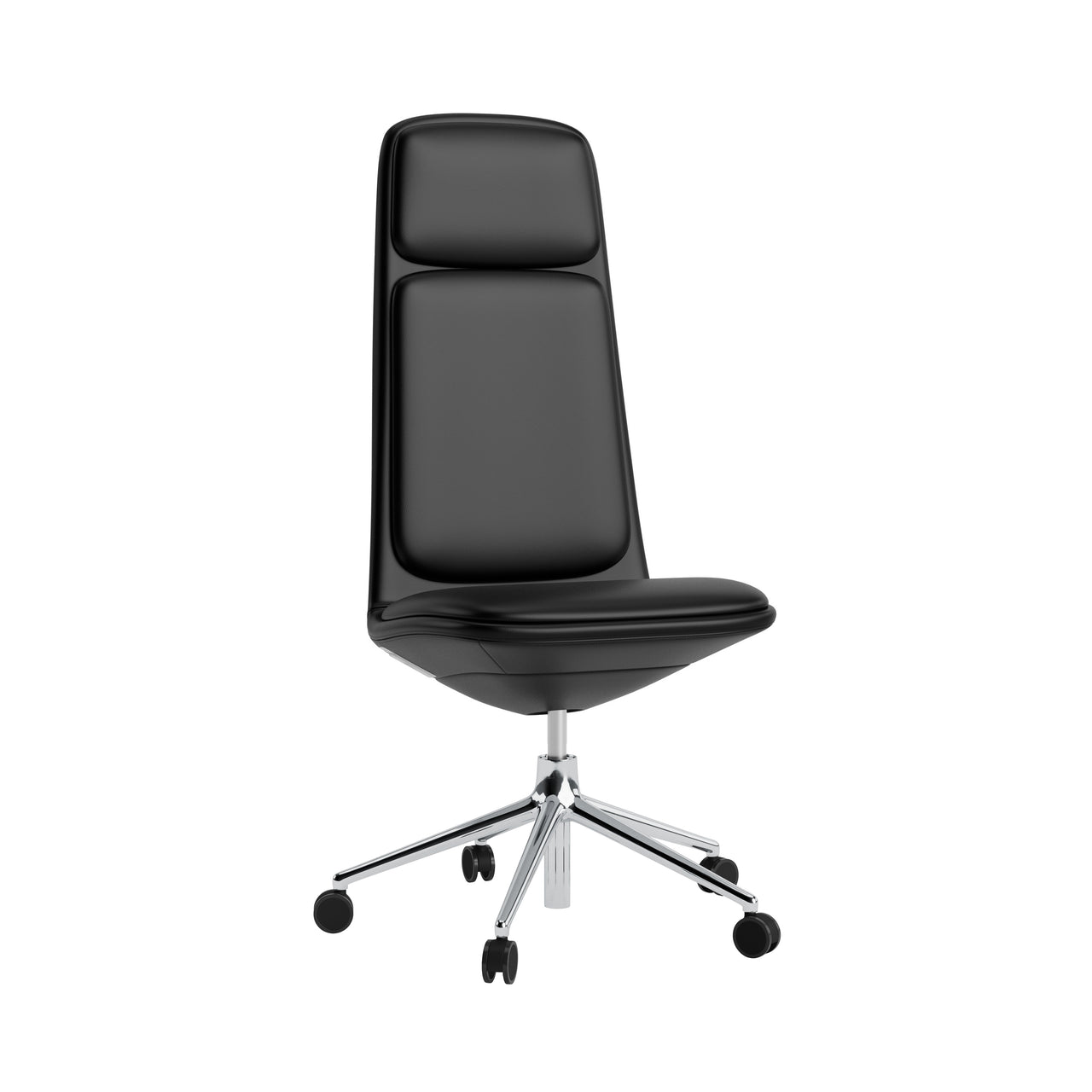 Off Chair 5W Gaslift with Cushion: High + Without Arm + Aluminum