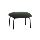 Pad Footstool: Black Steel + Black