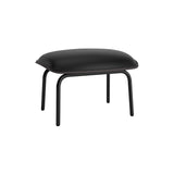 Pad Footstool: Black Steel + Black Oak