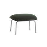 Pad Footstool: Grey Steel + Black