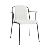 Studio Armchair: Front Upholstered + Light Grey