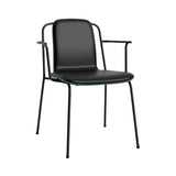 Studio Armchair: Front Upholstered + Green