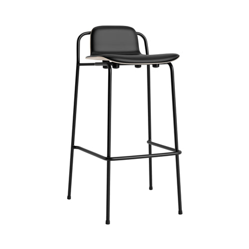 Studio Bar + Counter Stool: Front Upholstered + Bar + Light Grey
