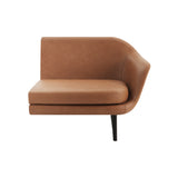 Sum Sofa Modules: Armrest - Right + Black Aluminum