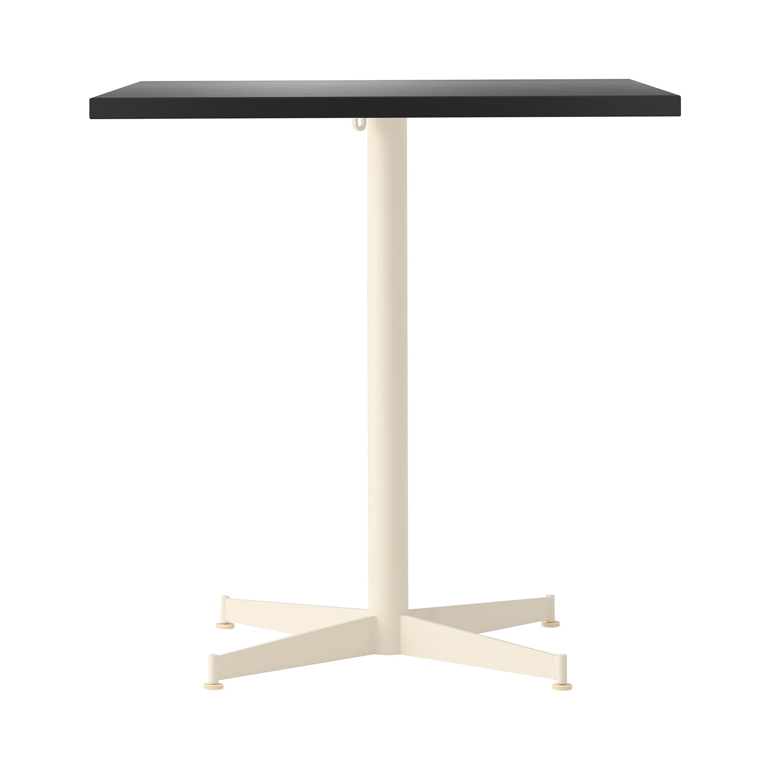 Nook Dining Table: Linoleum Charcoal + Ivory