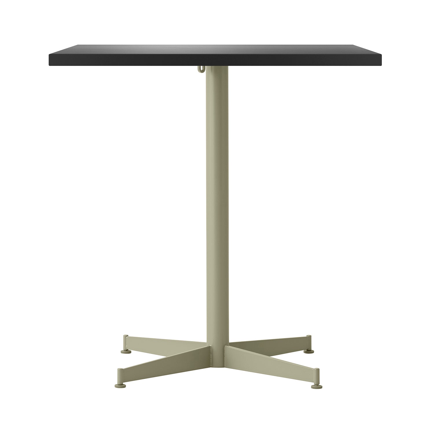 Nook Dining Table: Linoleum Charcoal + Olive