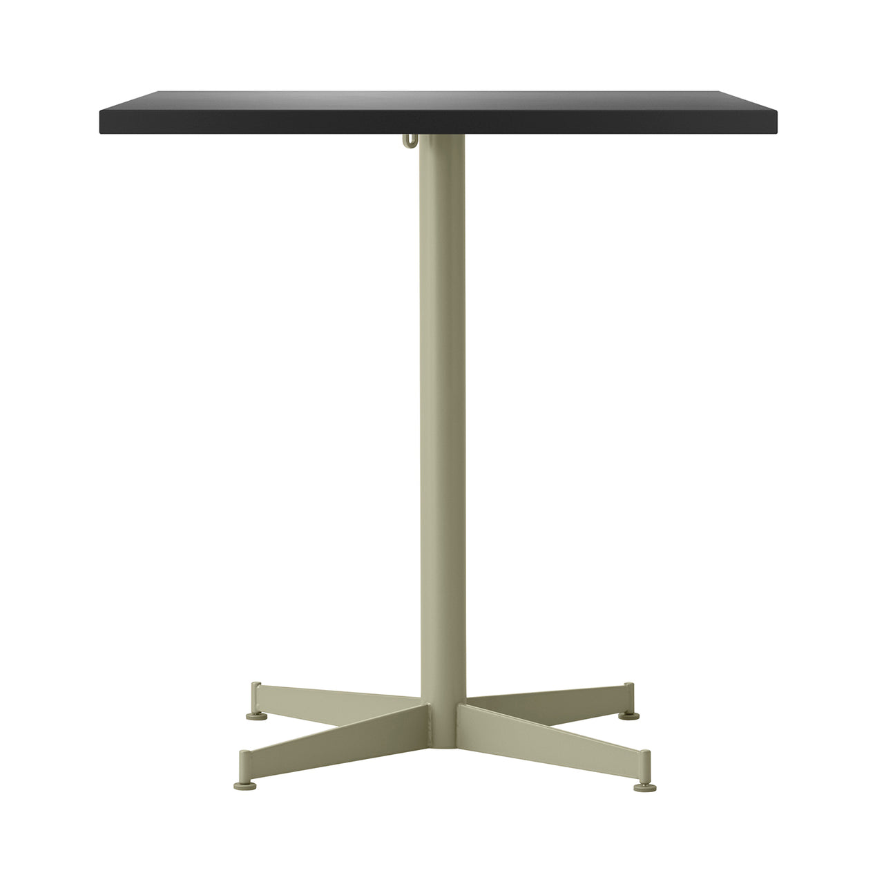 Nook Dining Table: Linoleum Charcoal + Olive