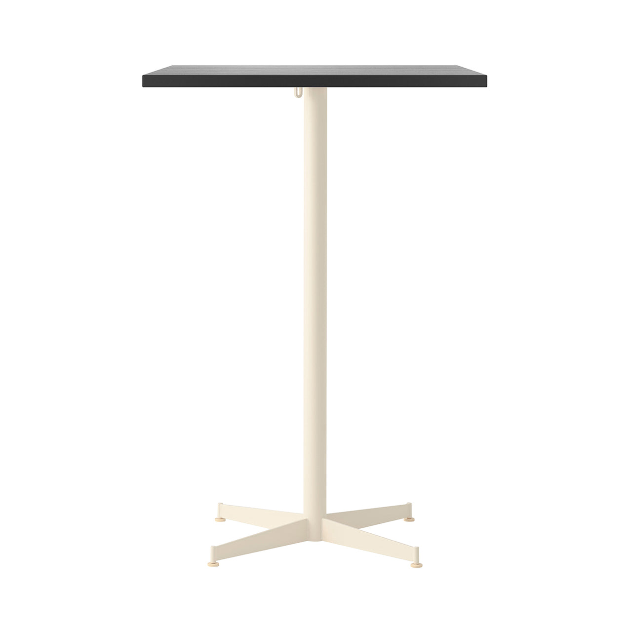 Nook Bar + Counter Table: Bar + Black Oak Veneer + Ivory