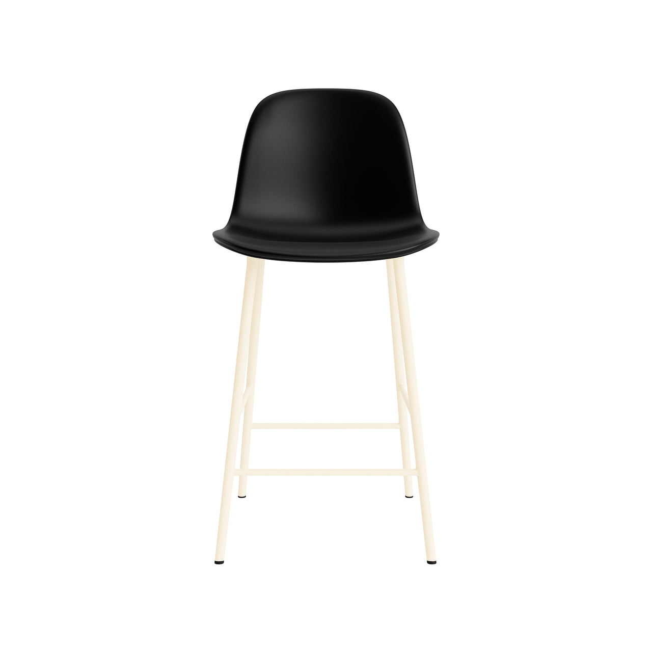 Form Counter Chair: Upholstered + Cream