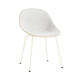 Mat Chair: Steel Base + Front Upholstered + Hemp + Cream