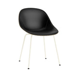 Mat Chair: Steel Base + Front Upholstered + Seaweed + Cream
