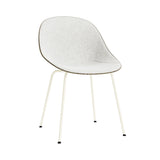 Mat Chair: Steel Base + Front Upholstered + Seaweed + Cream