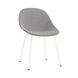 Mat Chair: Steel Base + Front Upholstered + Seaweed + Cream