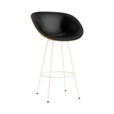 Mat Bar + Counter Armchair: Steel base + Front Upholstered + Bar + Hemp + Cream