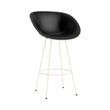 Mat Bar + Counter Armchair: Steel base + Front Upholstered + Bar + Seaweed + Cream