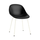Mat Chair: Steel Base + Fully Upholstered + Cream