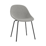 Mat Chair: Steel Base + Fully Upholstered + Black